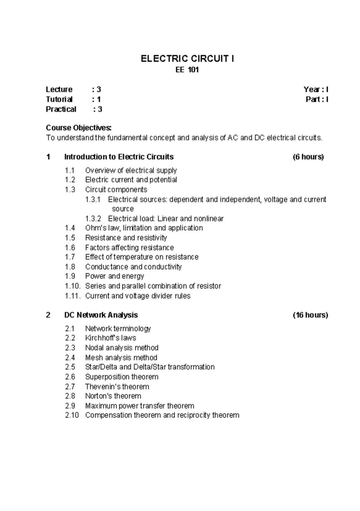 SH 103 Engineering Chemistry Lecture Notes: Concepts & Applications ...