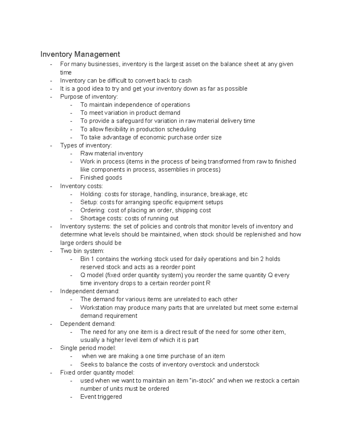 Inventory Management and Quality Control Strategies: A Comprehensive ...