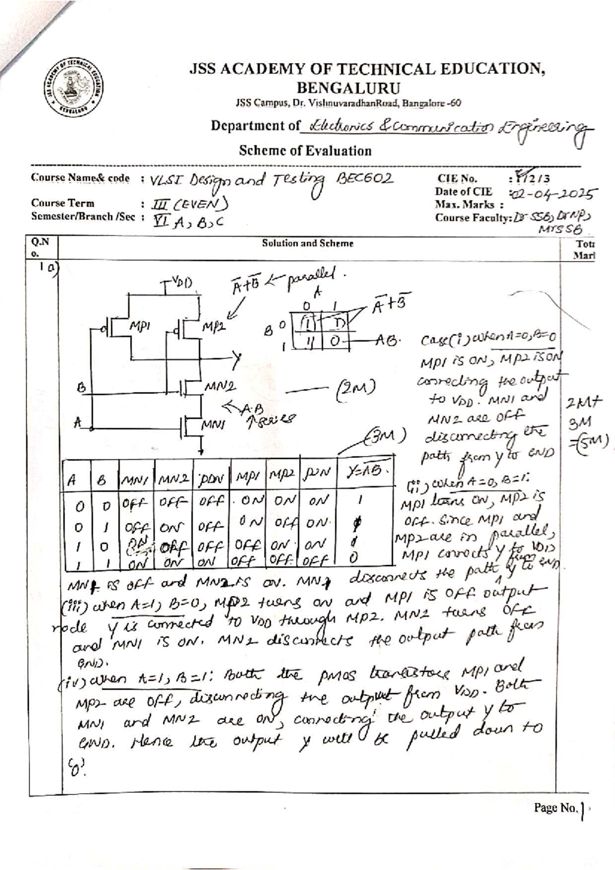 VLSI Design and Testing CIE Notes - BEC602 - Studocu
