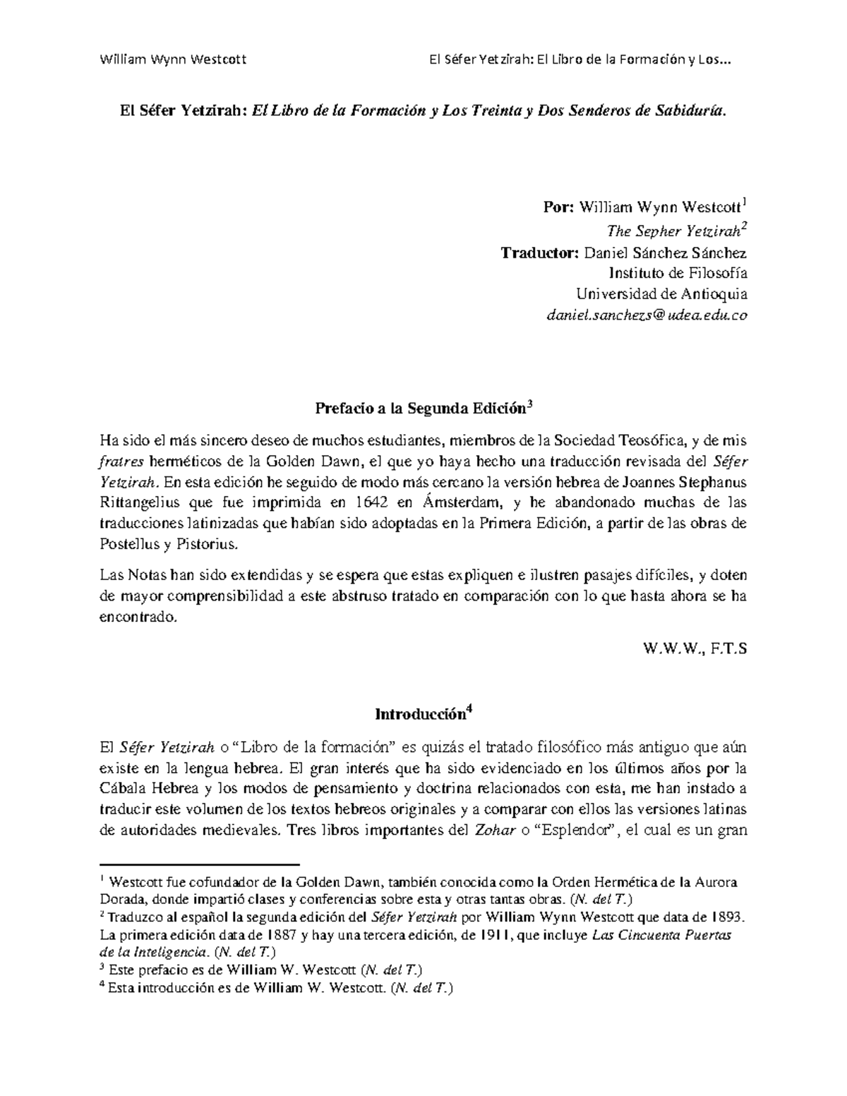 El Séfer Yetzirah: El Libro de la Formación - Análisis y Traducción - Document Preview