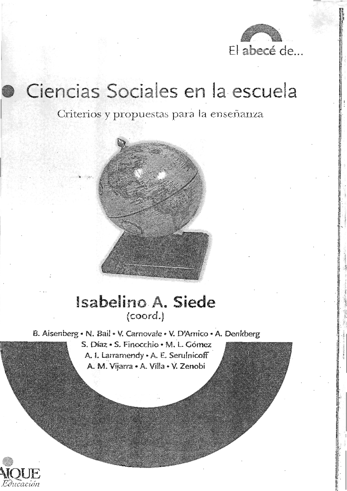 Ciencias Sociales en la Escuela: Sentidos de la Enseñanza (CSE - Cap. 1 ...