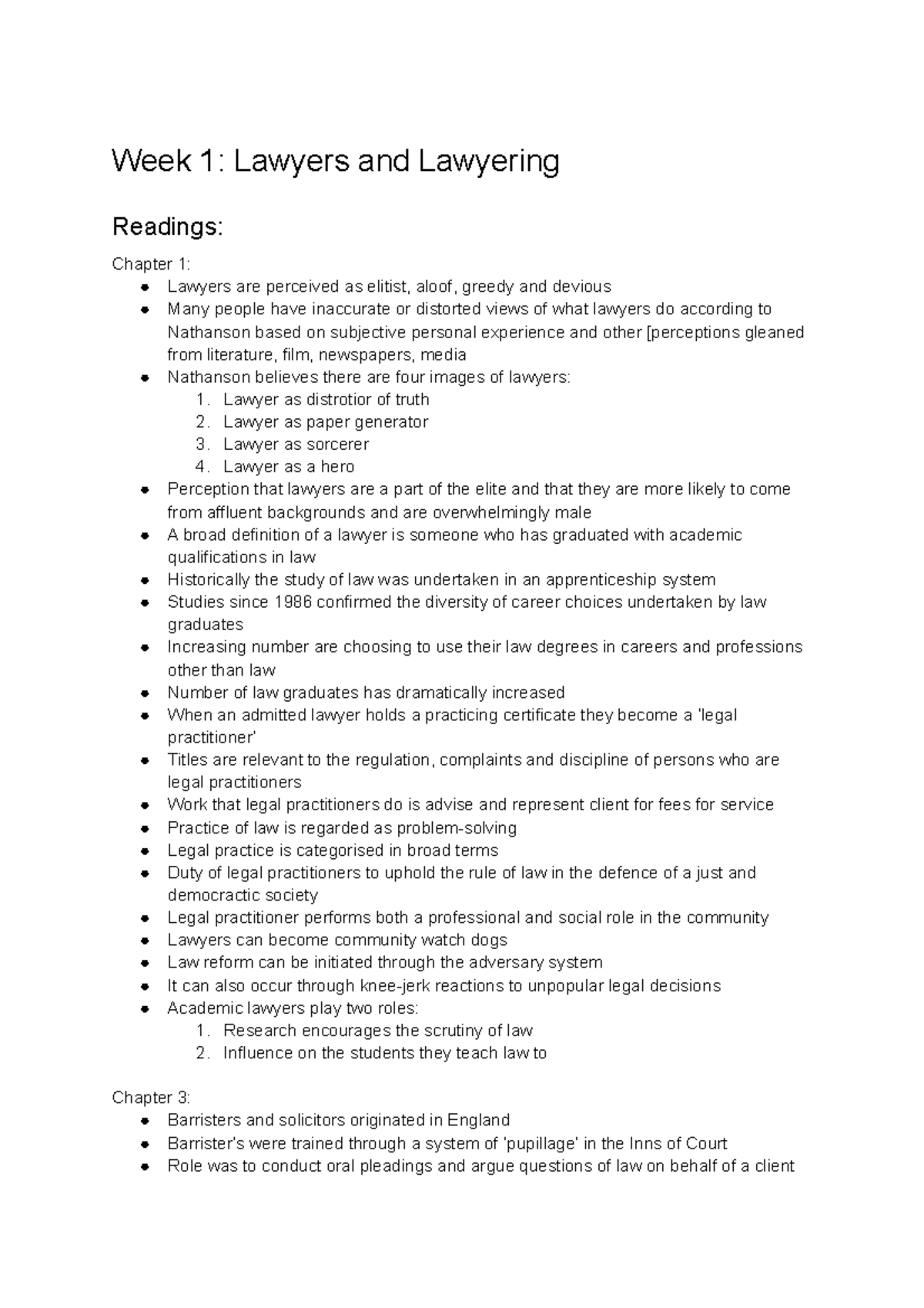Week 1 Ethics - Summary of lecture notes, readings and seminar work ...