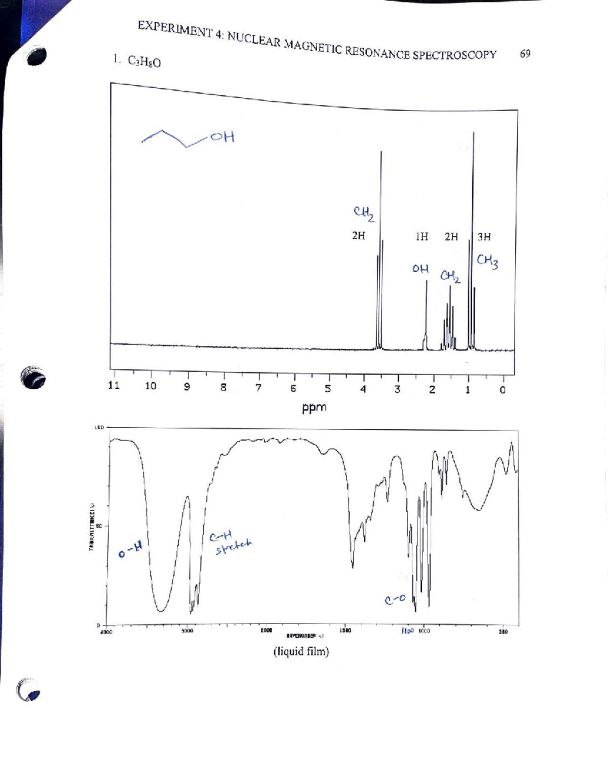 Experiment 4: NMR Spectroscopy Analysis and Results - Studocu