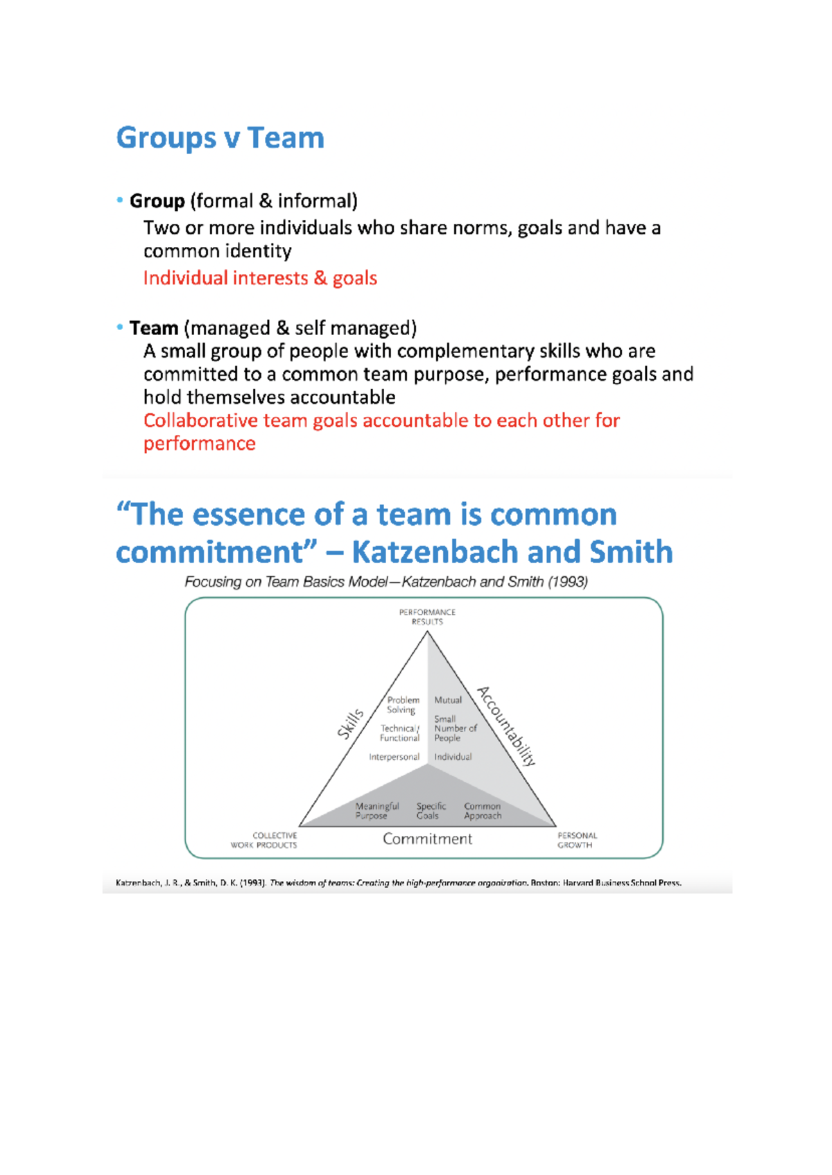 MGMT 501 - W2 Lecture slides - Groups V Team Group (formal informal ...