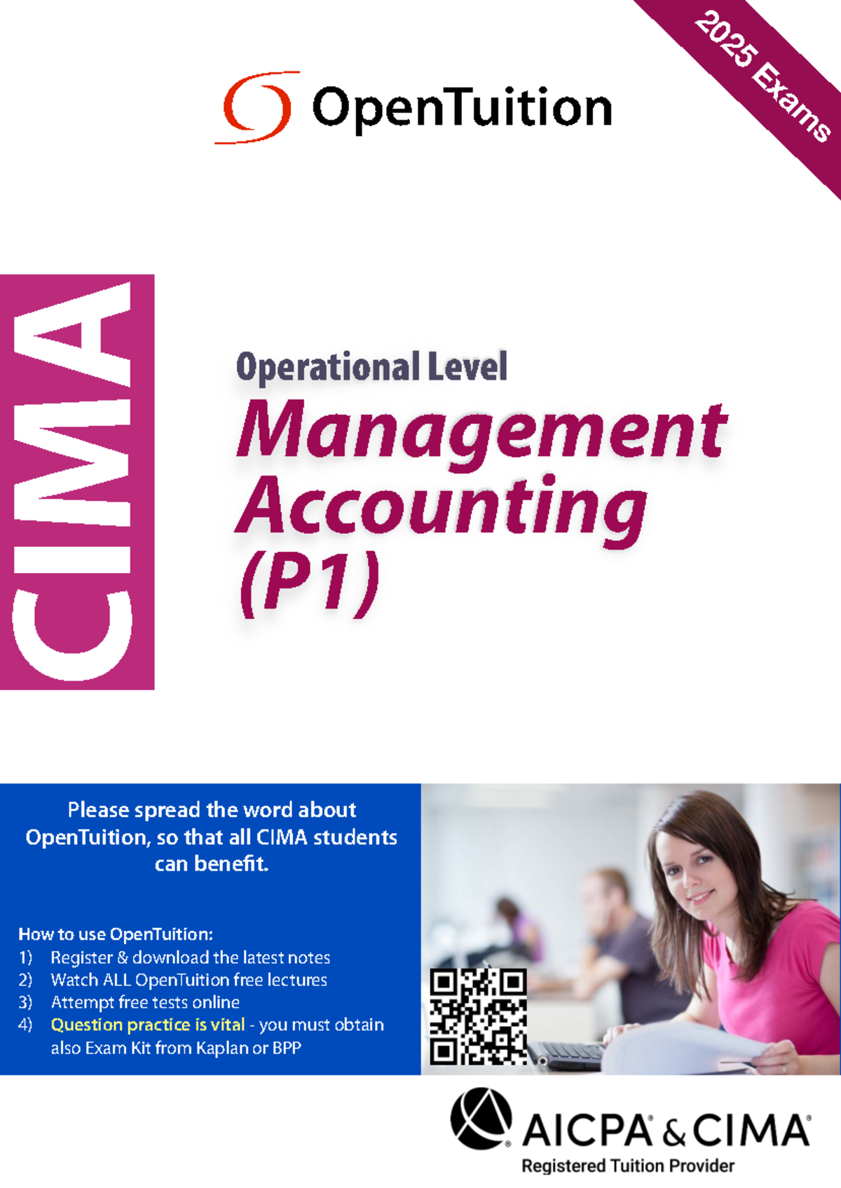 CIMA P1 2025 Management Accounting Study Notes & Practice Material ...