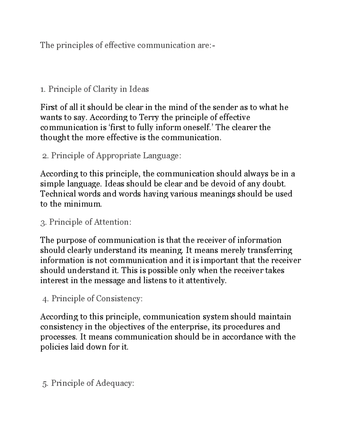 Effective Communication Principles: Key Guidelines for Success - Studocu