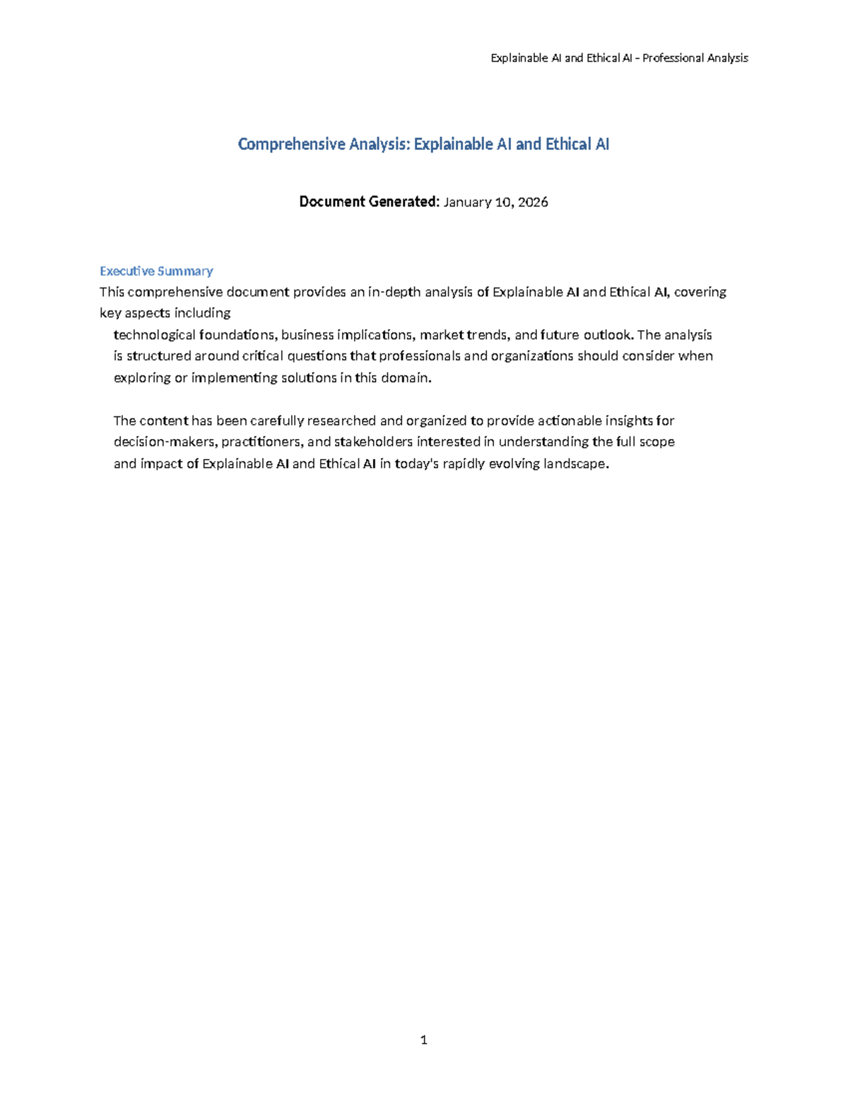 Comprehensive Analysis of Explainable AI & Ethical AI (2026) - Studocu