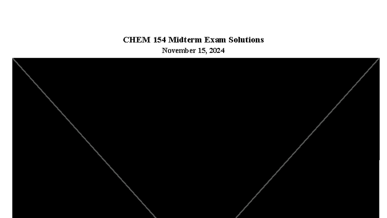 2024W CHEM 154 Midterm Exam Solutions for 2025-1 - Studocu