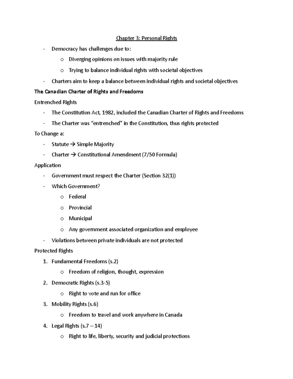 Chapter 3 Notes + cases - COMM 315 - Concordia - Studocu