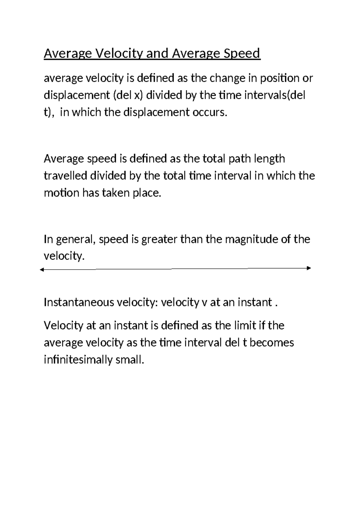 Average Velocity and Average Speed - Average Velocity and Average Speed ...