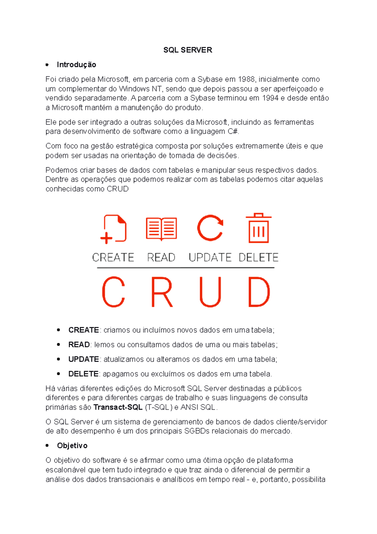 SQL Server - O que é, para que serve, e como se preparar - SQL SERVER ...