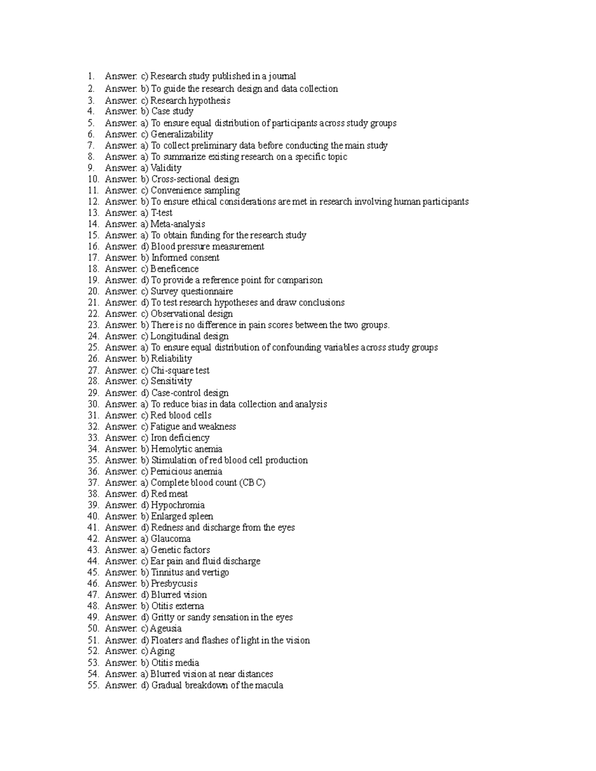 TEST Yourself 7 ANS - Answer Keys for Research Methods - Studocu