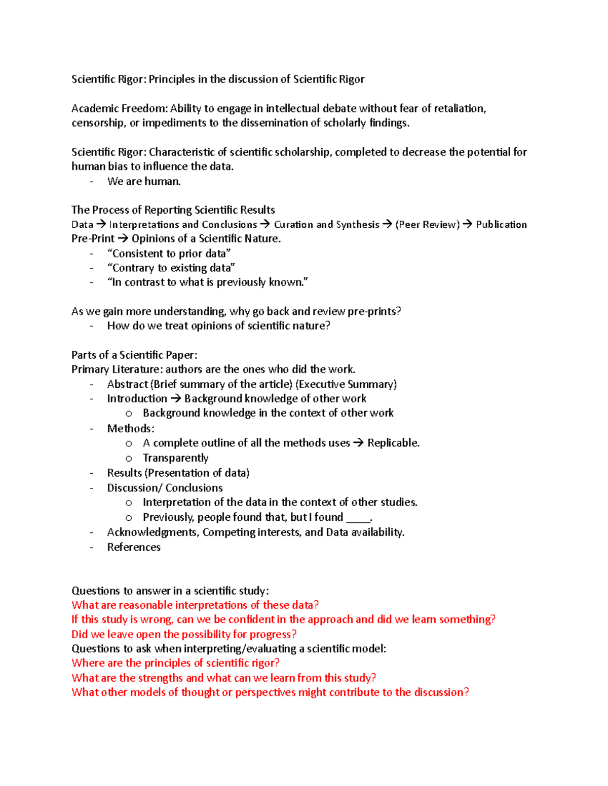 Scientific Rigor Principles: Understanding its Importance - Dr. Donley ...