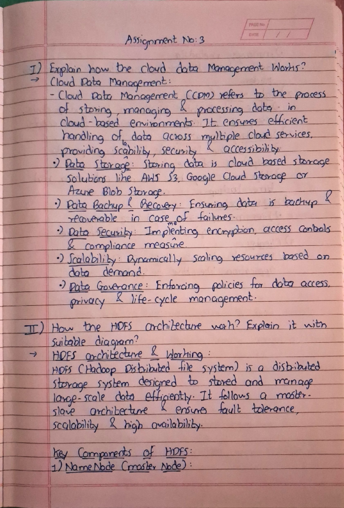 CC Assignment 3: Understanding Cloud Data Management & HDFS ...
