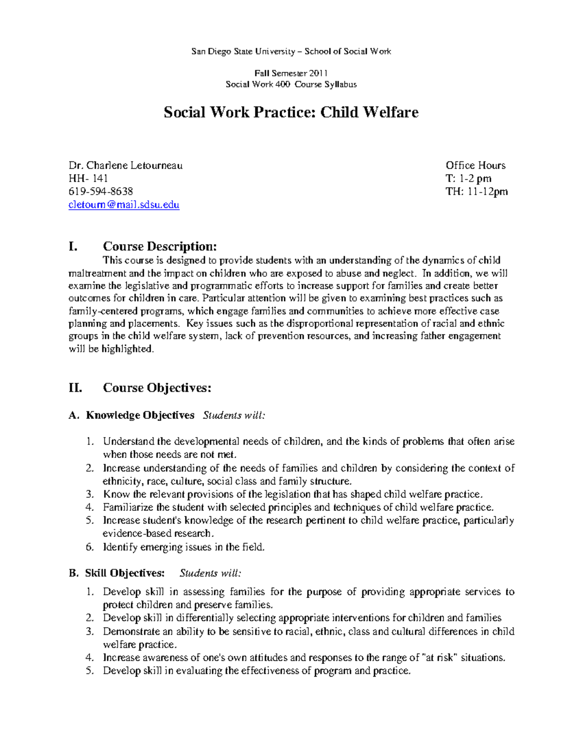 Social Work 400 - Child Welfare Program Notes and Insights - Studocu