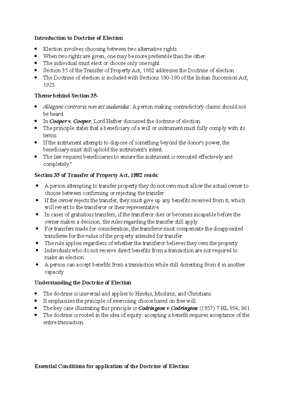2 SEM Property Law (4010) Comprehensive Unit Notes and Exam Prep - Studocu