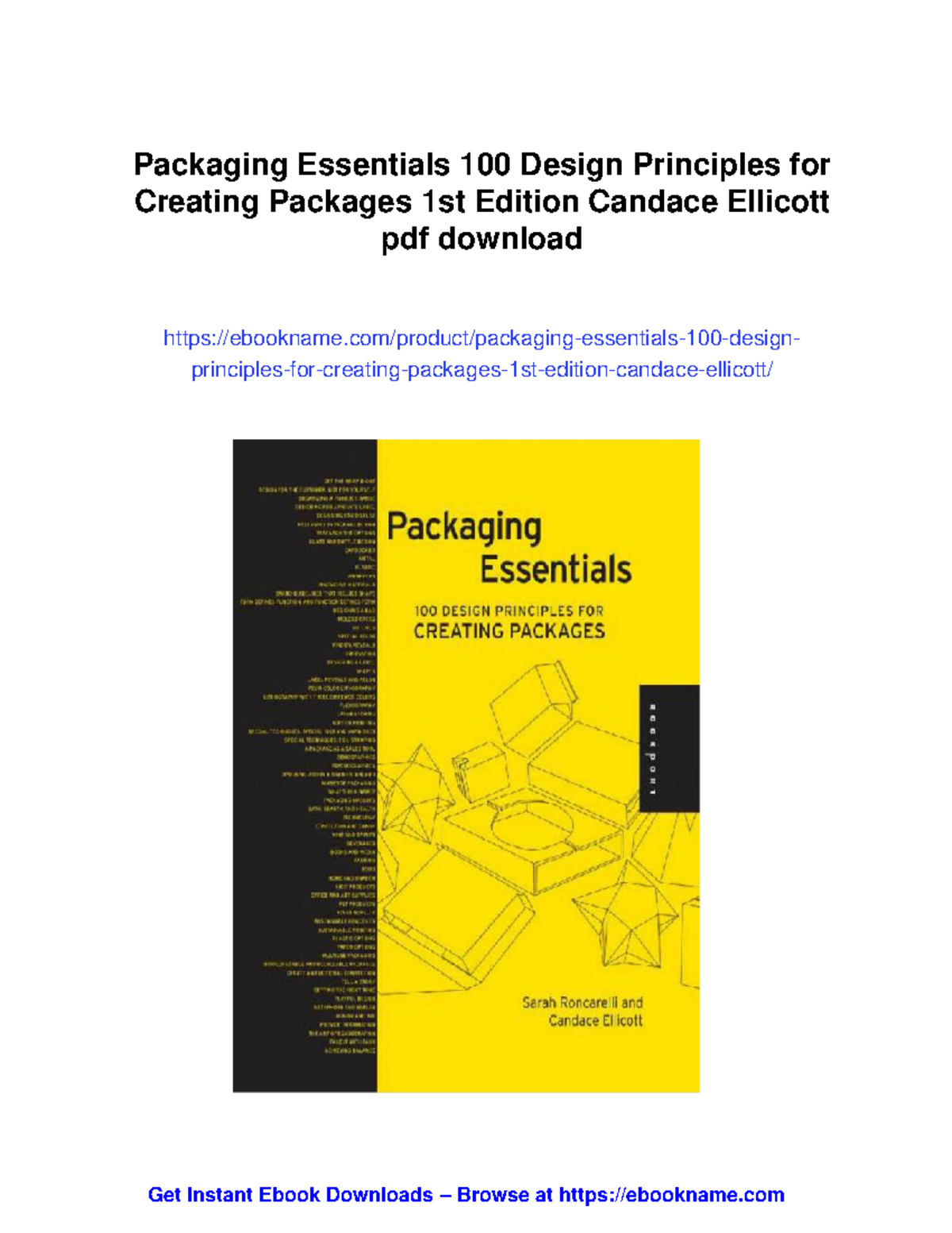 100836 - Packaging essentials: 100 design principles for packages - Studocu