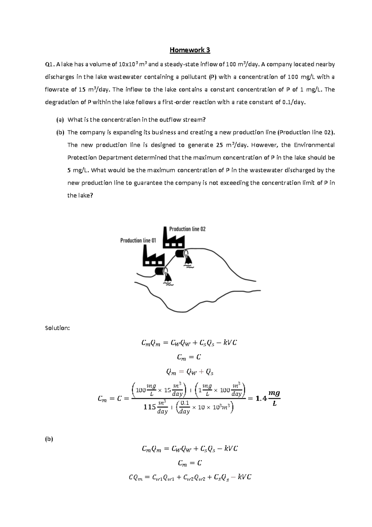 Homework 3 - Solution for Environmental Science Concepts - Studocu