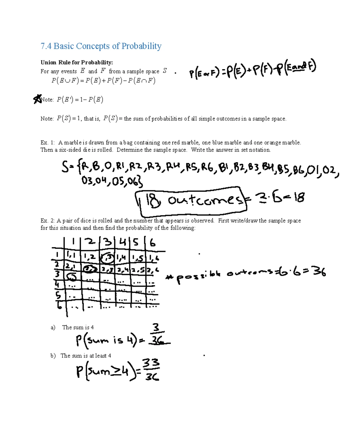 Sec. 7.2 - Applications of Venn Diagrams - Completed - MATH 1324 - Studocu