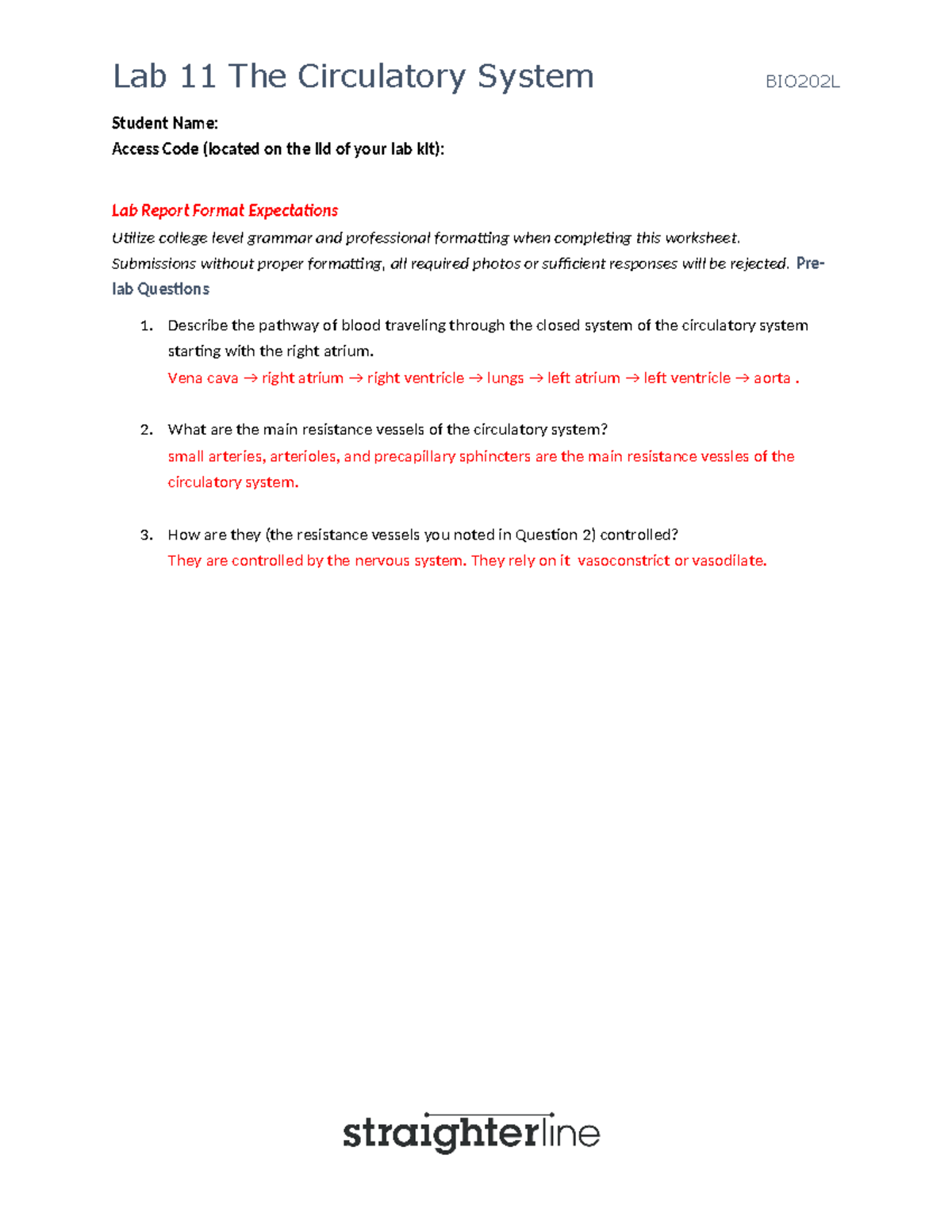 A^0 P LAB 11 - lab 11 - Student Name: Access Code (located on the lid ...