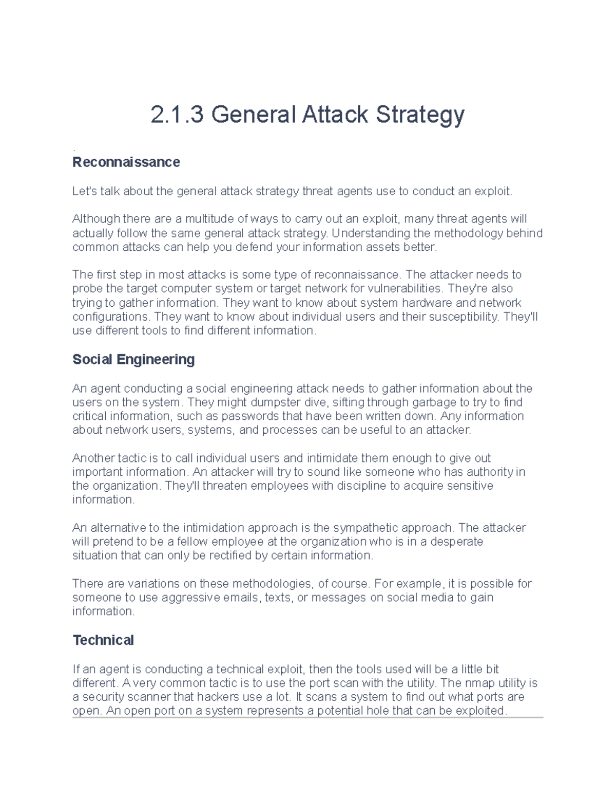 2.1.3 General Attack Strategy: Understanding the Exploit Methodology ...