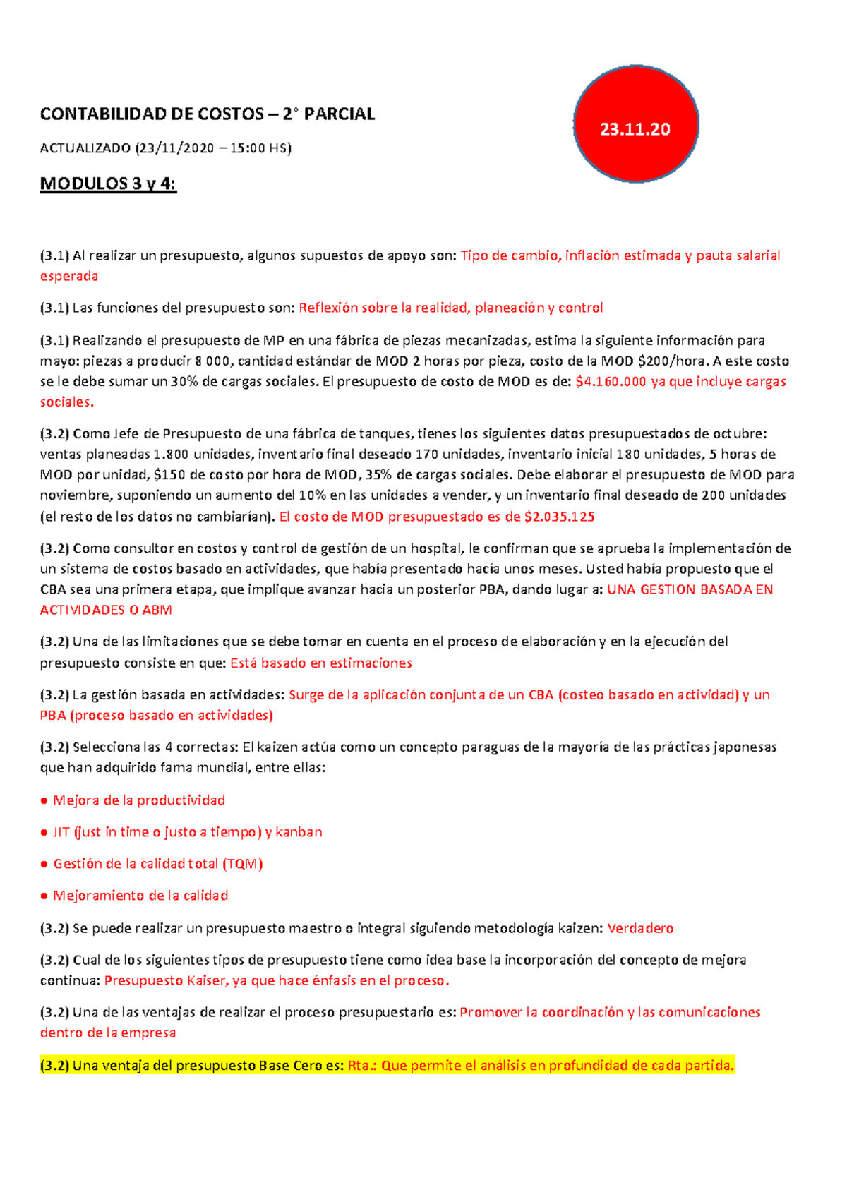 Contabilidad DE Costos - Corregido 2do parcial - CONTABILIDAD DE COSTOS ...