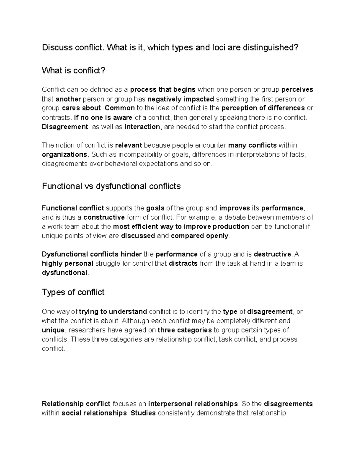 OB Midterm Presentation: Understanding Conflict Types and Dynamics ...