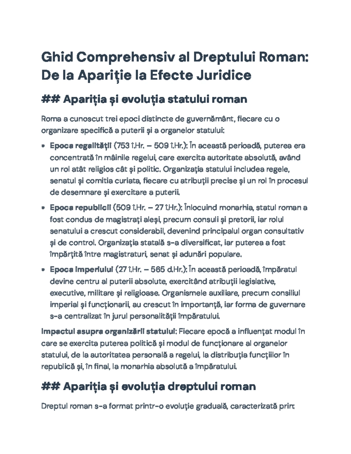 Manual de Drept Roman pentru Învățământul la Distanță - Ghid pentru ...