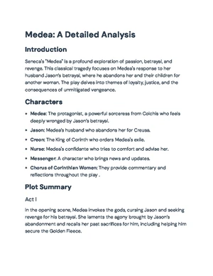 Medea: The Classical Tragedy of Love and Betrayal (ENG 202) - Studocu