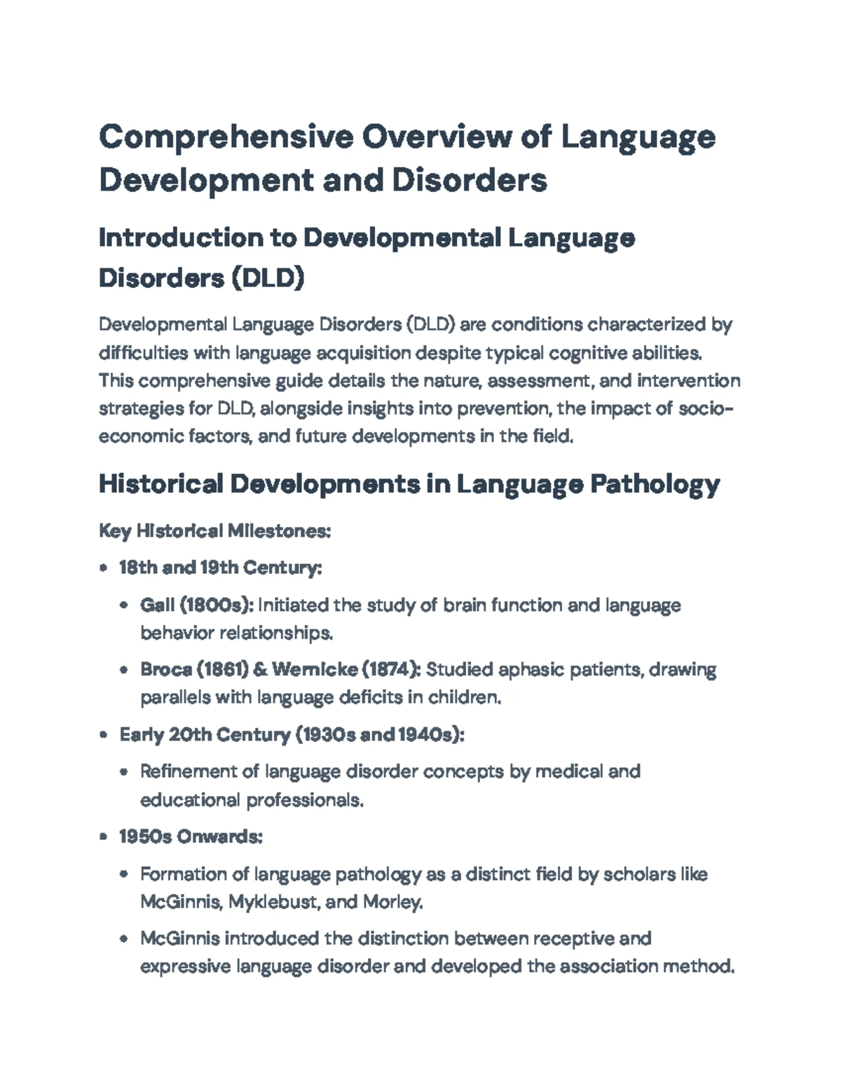 Comprehensive Guide to Assessing & Intervening in DLD (Course Code ...