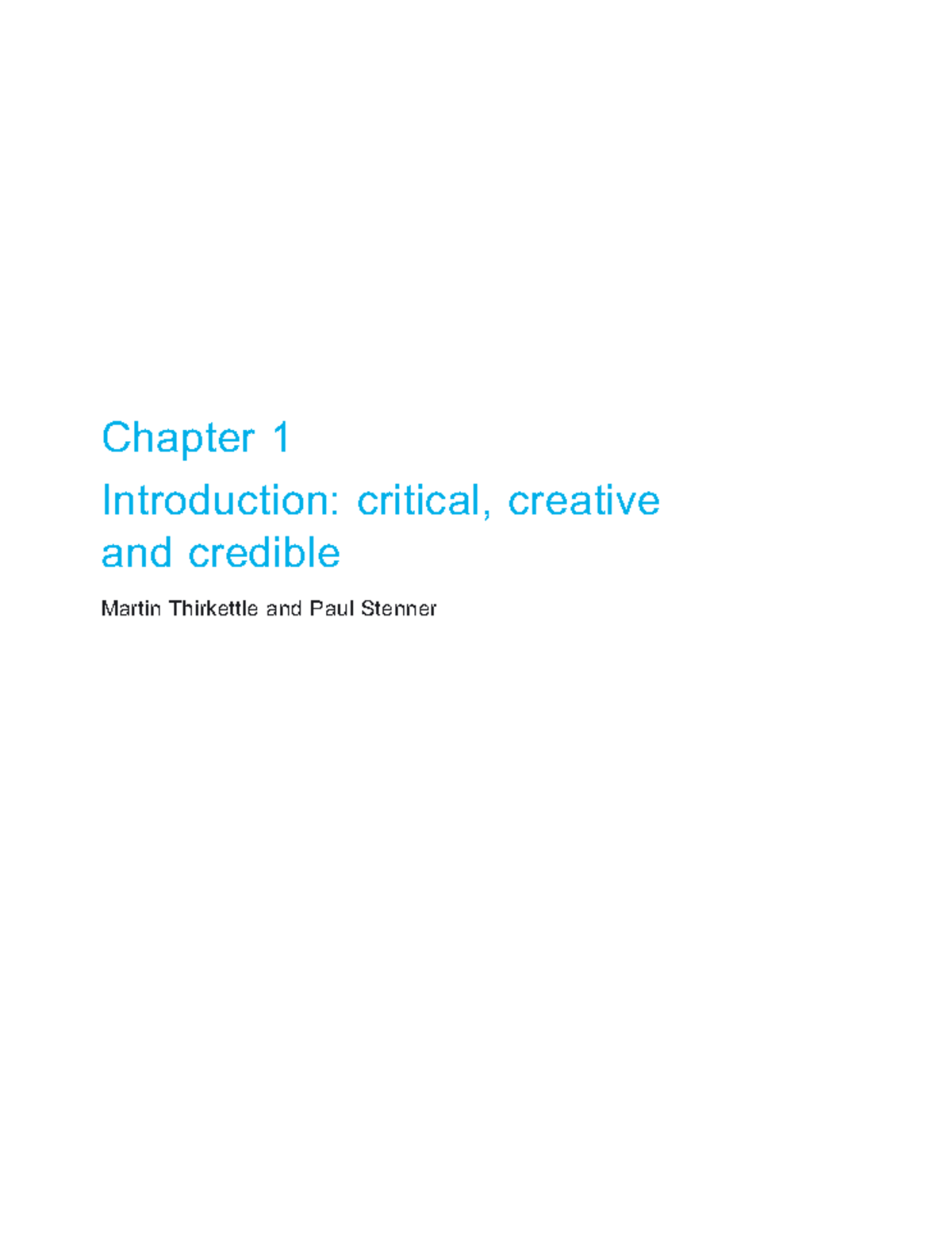 Book 1: Chapter 1 - A Critical, Creative Exploration of Research ...