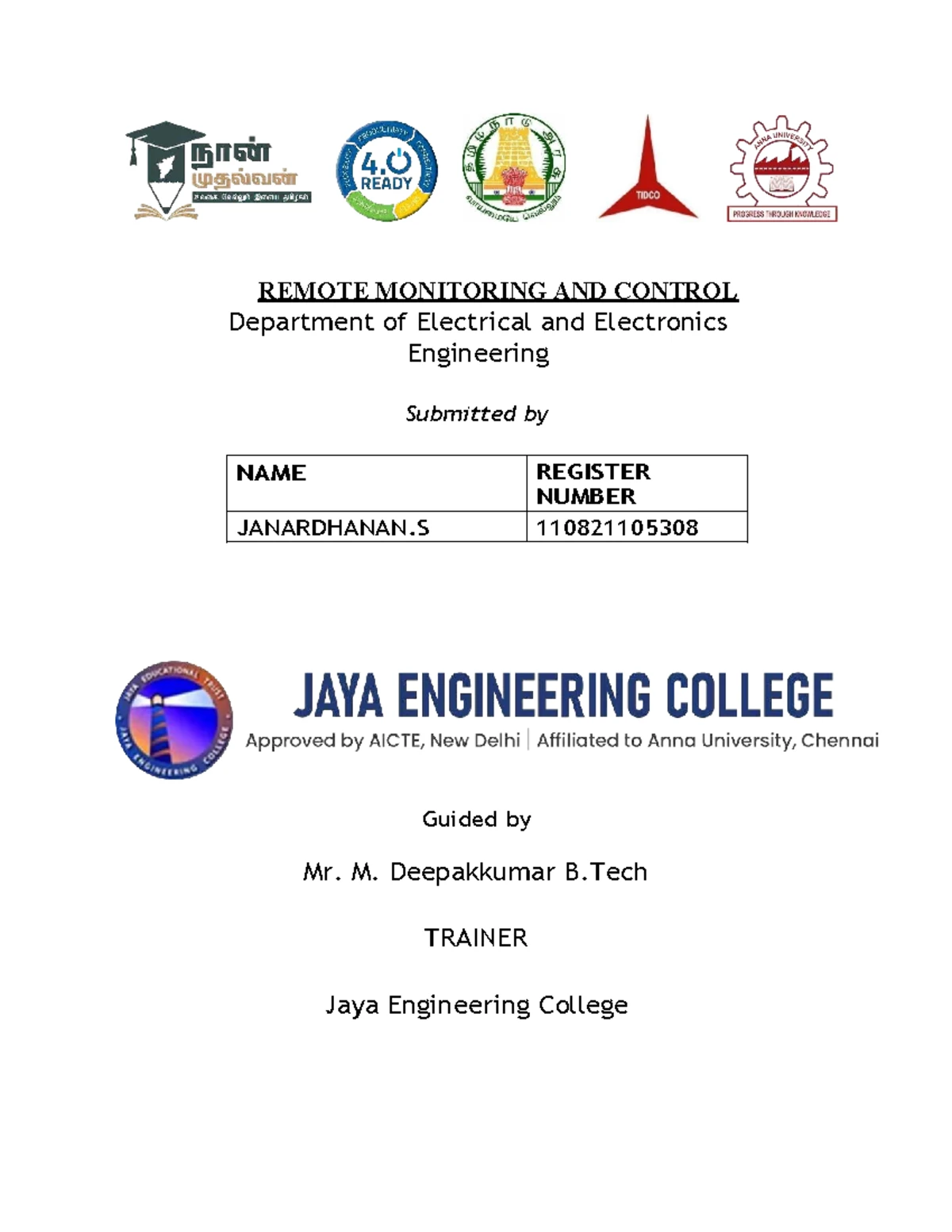 B.Tech Project Documentation: Waste Classification System Using Vision ...