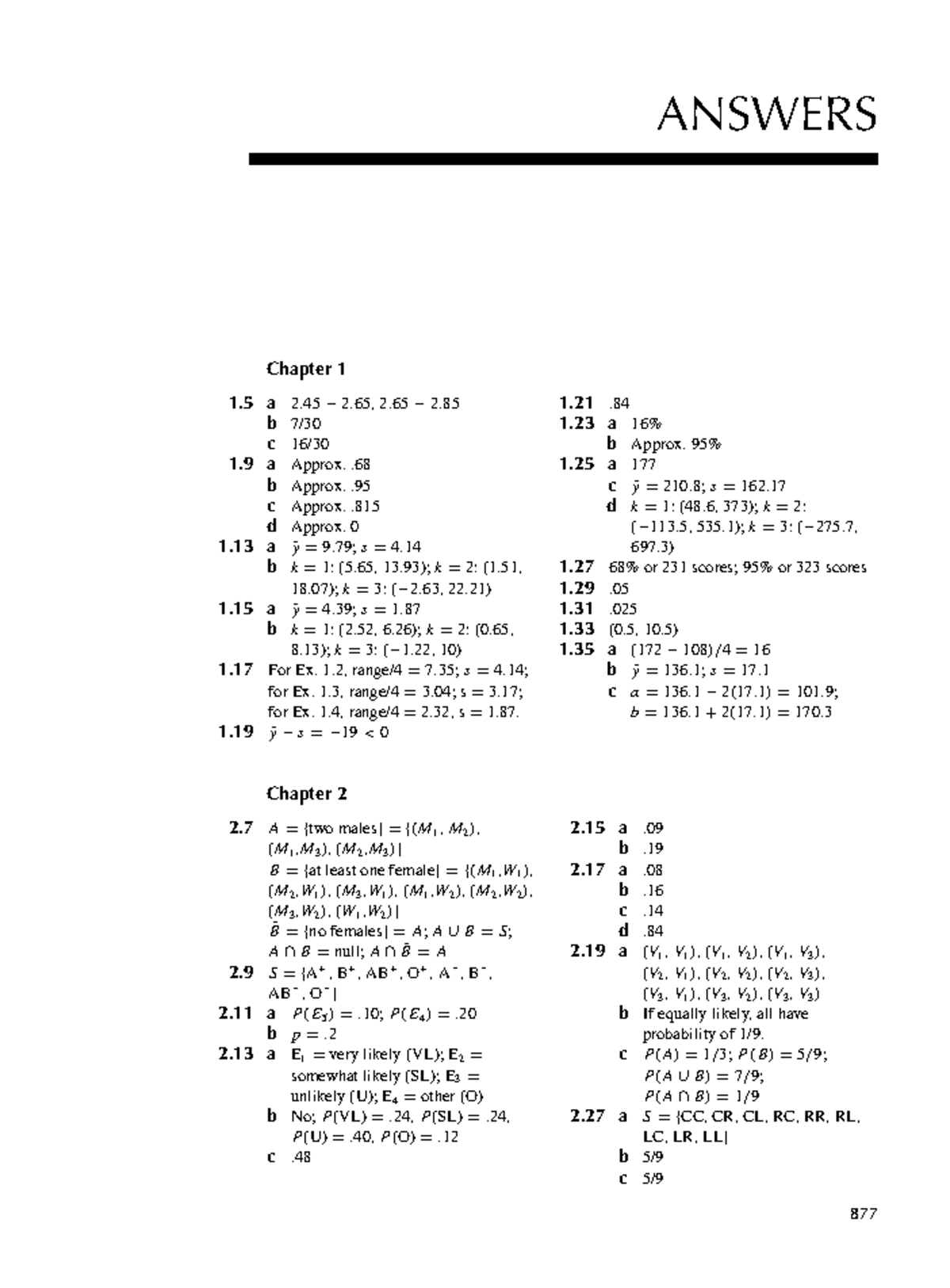 Mathematical Statistics Exercises Solutions - 7th Ed. Notes - Studocu