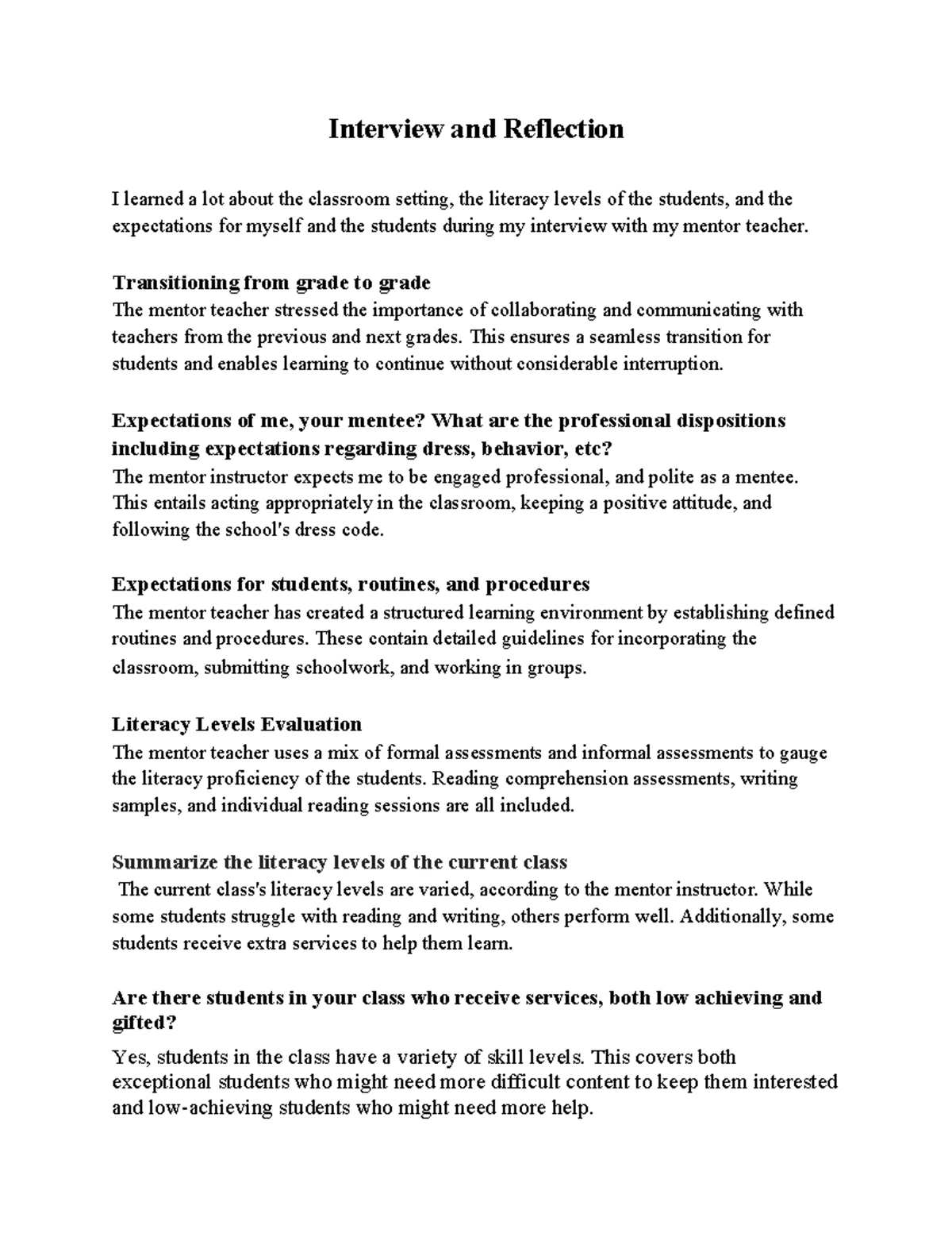 GCU Clinical Practice Evaluation 4 Reflection and Discussion Questions ...