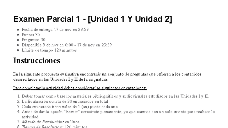 Examen Parcial 1 - [Unidad I y II] Legislación Tributaria I - Studocu