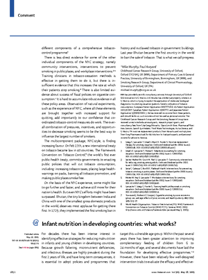 Nutrition Early Childhood Development Technical Brief Jan2016 ...