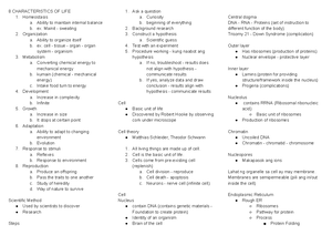 BIO 101 Lecture 1 - Personal notes - BIO Sir Melvin Daño FUNDAMENTALS ...