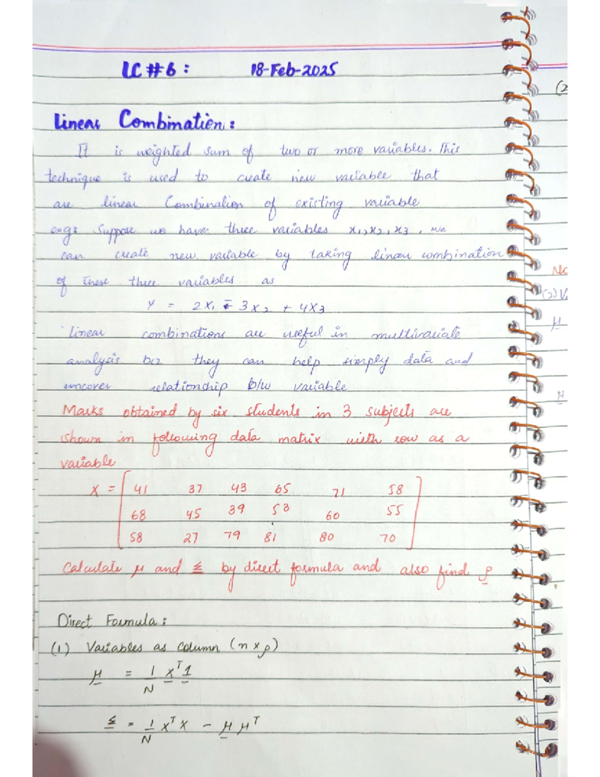 Stats: Linear Combinations and Their Applications in Multivariate ...