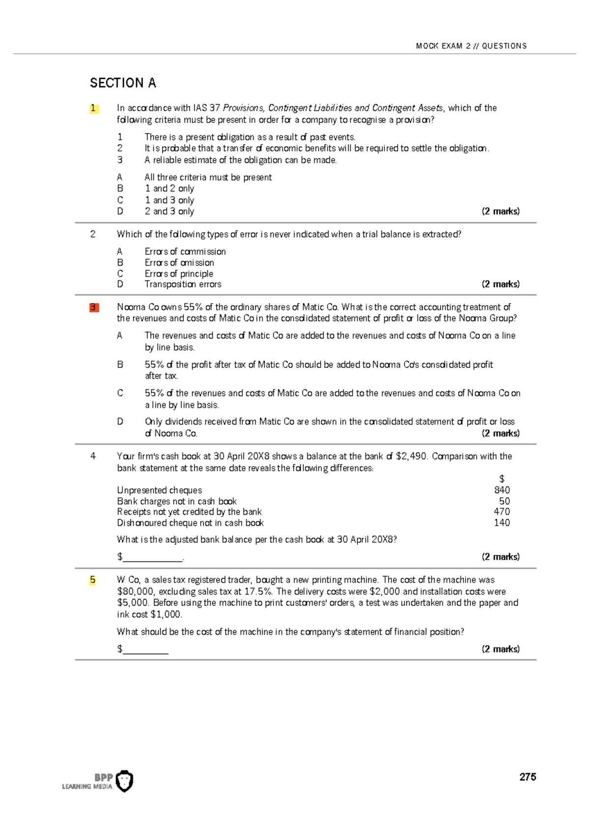 ACCA PM: Performance Management Exam Preparation Strategies - Studocu