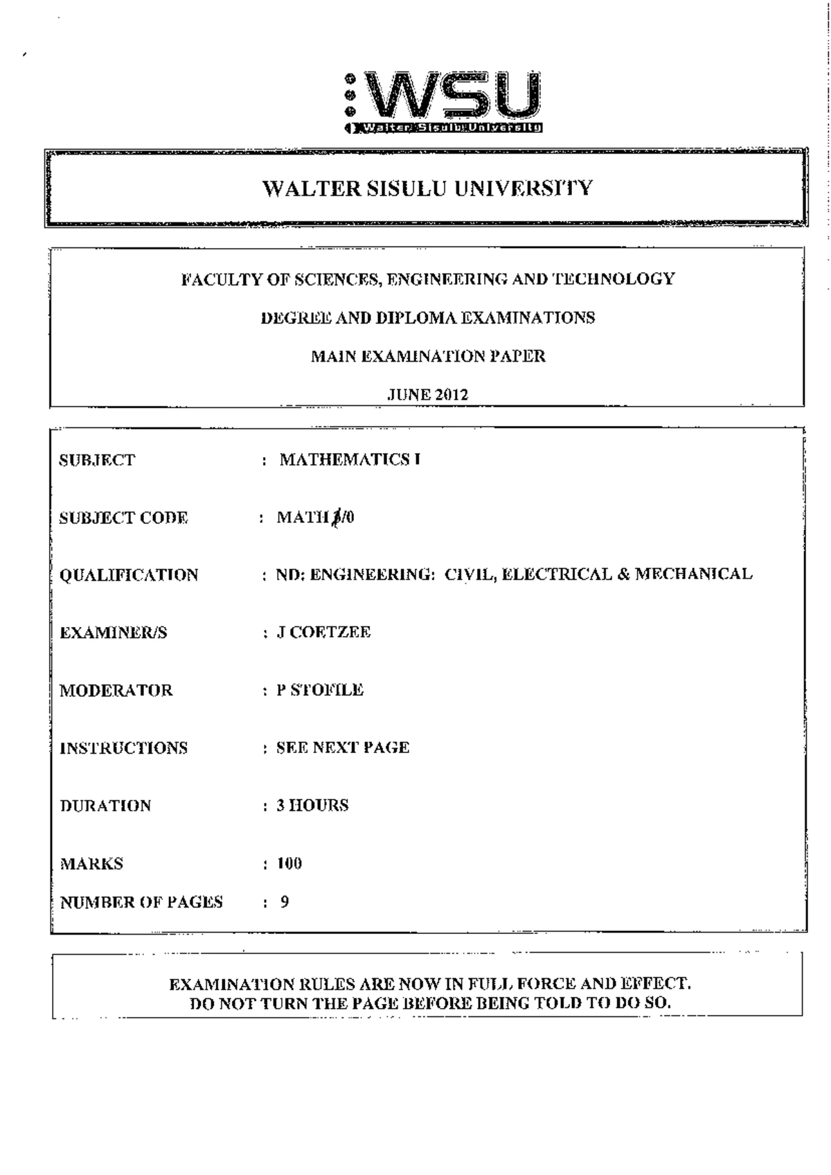 Mathematical Literacy- Finance - Grade 12 SELF STUDY GUIDE BOOKLET 1A