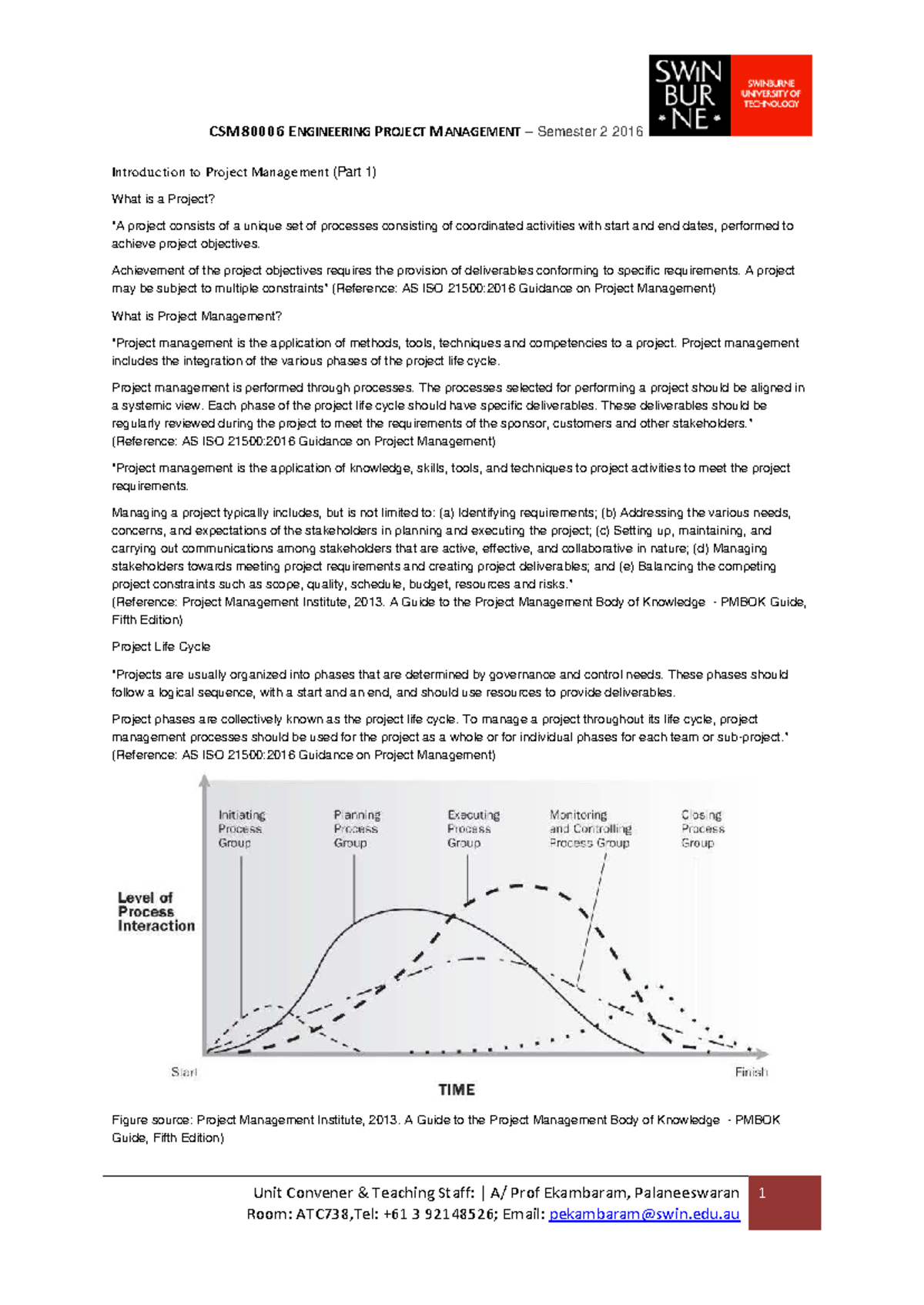 ENGR 201 - Intro to Project Management: Key Definitions & Concepts ...