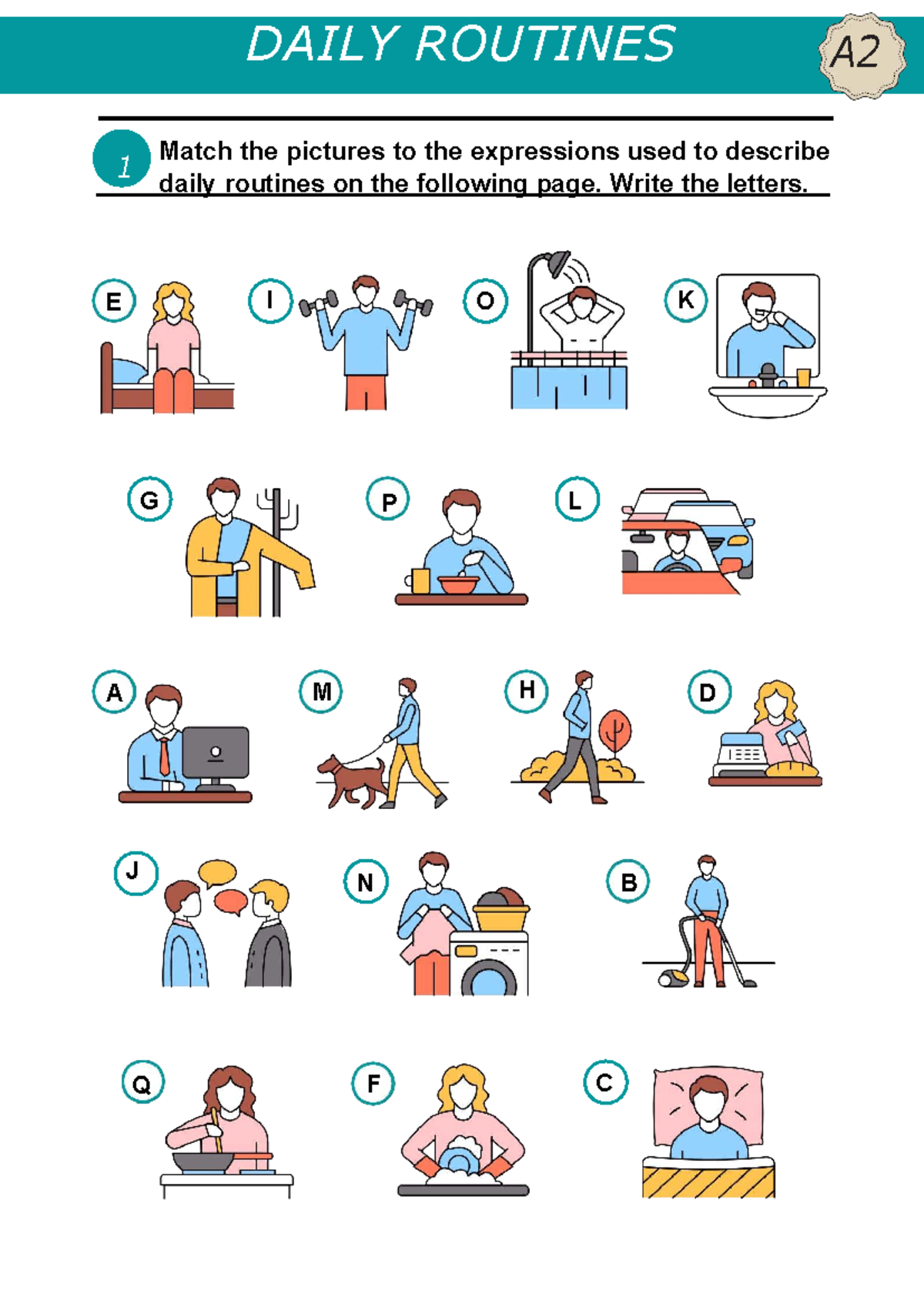 DAILY ROUTINES A2: Vocabulary & Pronunciation Guide - Studocu