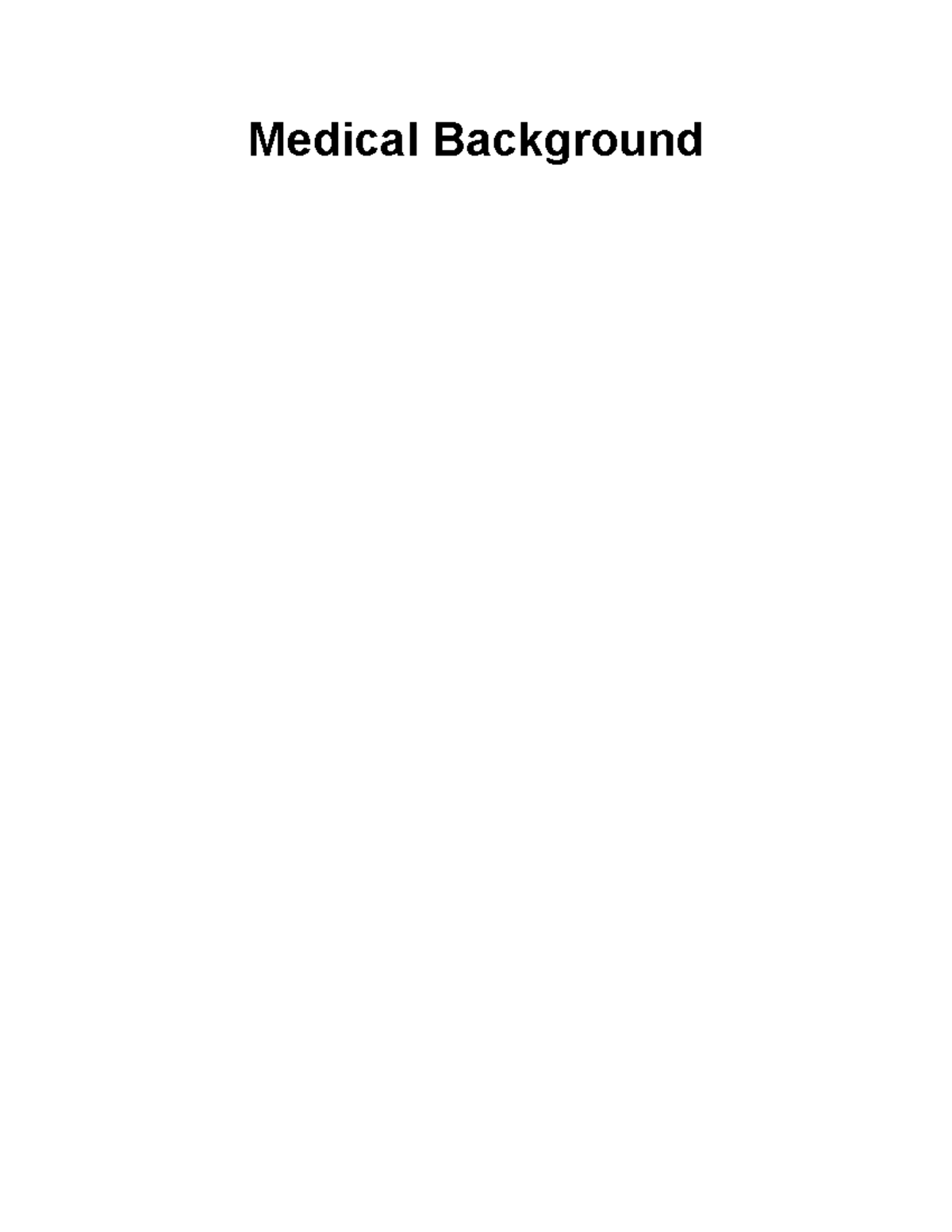 Medical Background on Spinal Cord Injury (SCI) - Comprehensive Overview ...