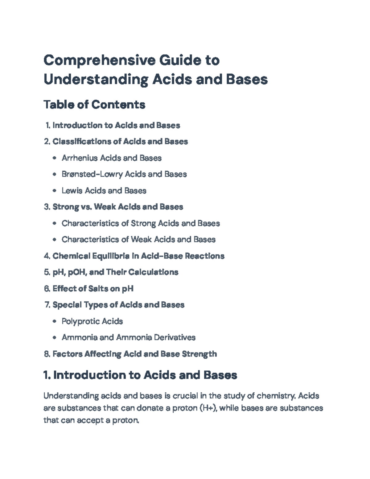 Understanding Acids and Bases: A Comprehensive Guide - Comprehensive ...