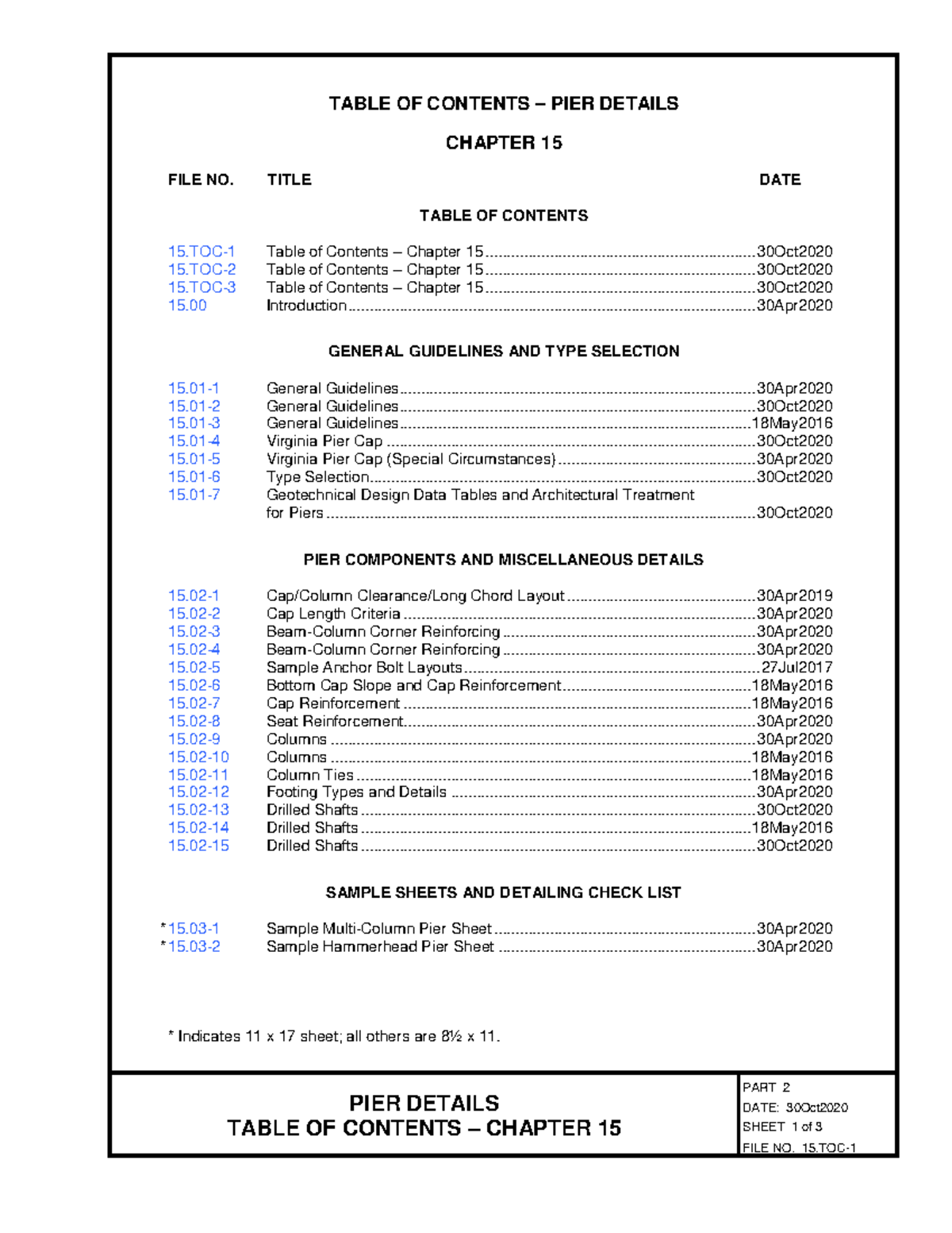 Detailed Guidelines and Selection for Piers - Course Code: 15 - Studocu