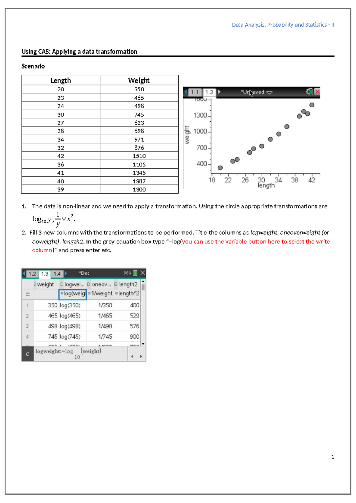 12GM Data Analysis, Probability & Stats II: Chapter 4 CAS Notes - Studocu