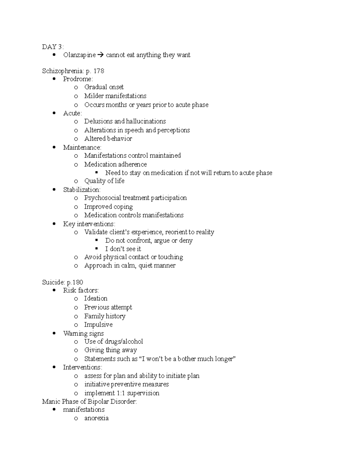 ATI NCLEX Day 3: Key Concepts on Schizophrenia & Mood Disorders - Studocu