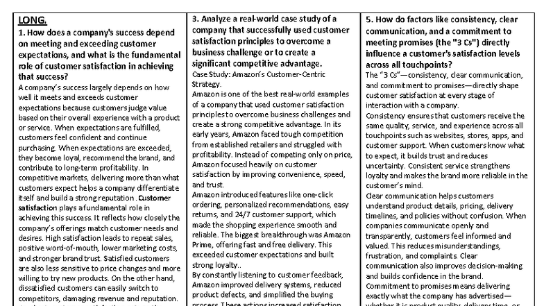Micro Notes for Exam Cheating: Customer Satisfaction & CRM Insights ...