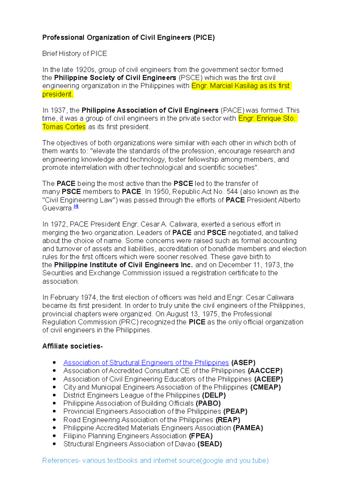 CE Laws & PICE Overview: A Comprehensive Review of Civil Engineering ...