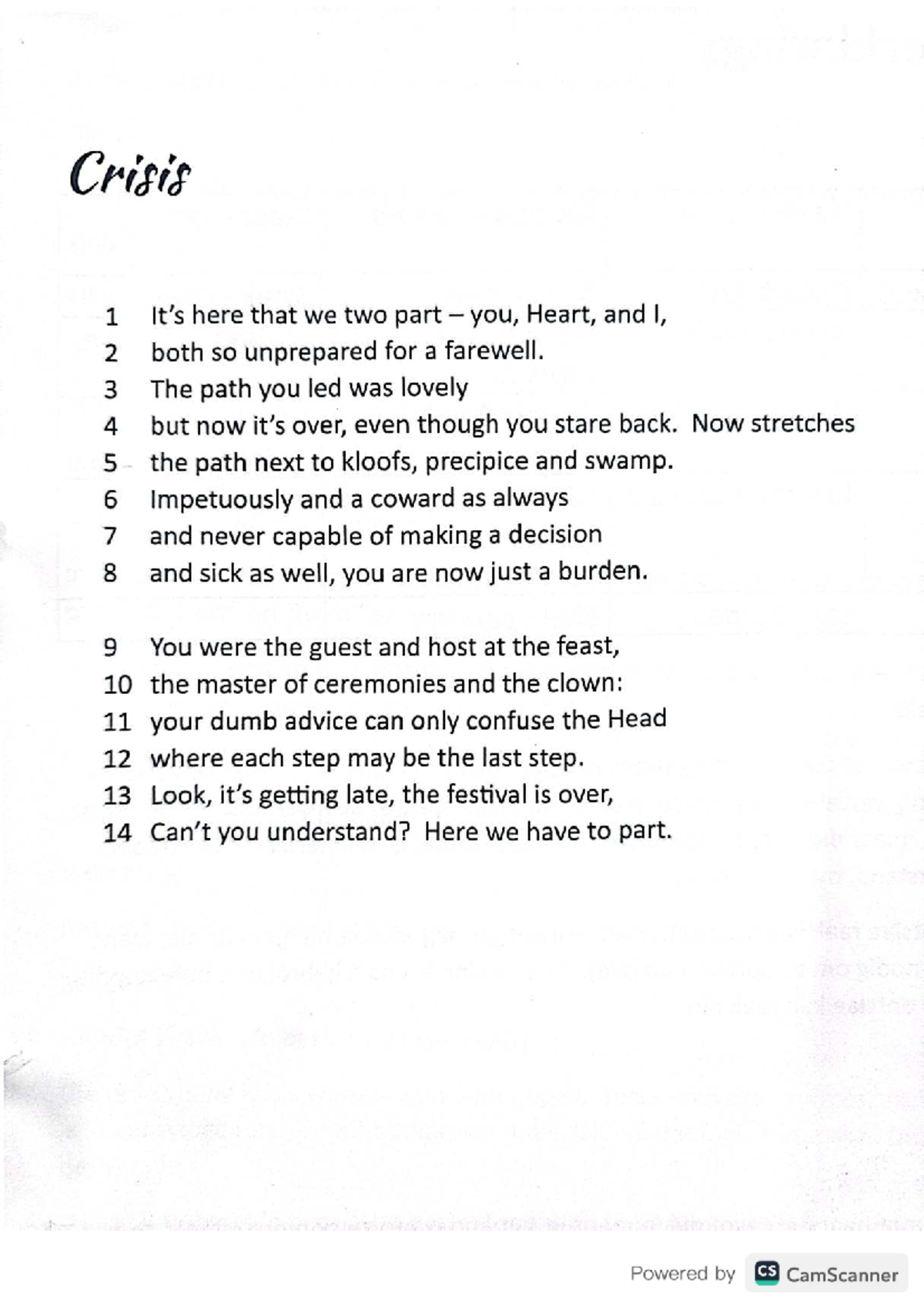 English Translation of Poems (ENG 2025) - Studocu